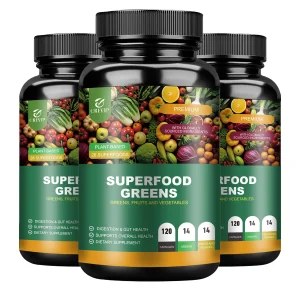 Organic Superfood Greens Supplement - Digestive Support, Energy Boost, Antioxidant