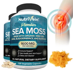 Vegetarian Organic Sea Moss Supports Immune System, Joint Health and Intestinal Cleansing